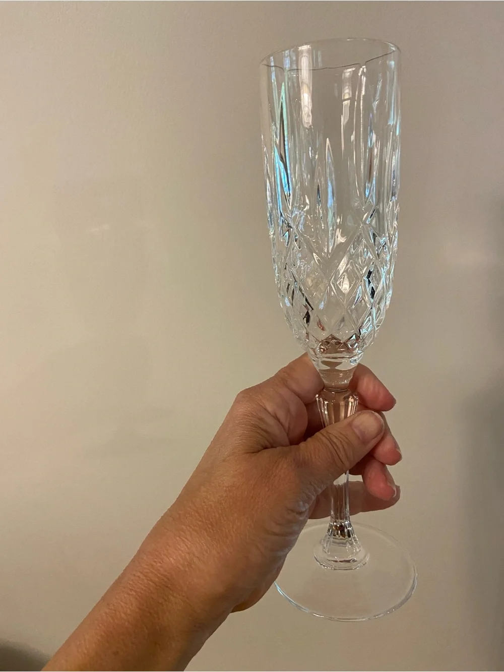 Waterford Marquis Crystal Champagne Flute Set of 4 made in Italy